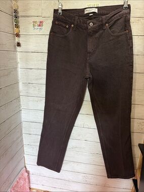 Abercrombie & Fitch ’90s Straight Jeans Size 26 / 2S Brown Mid Rise